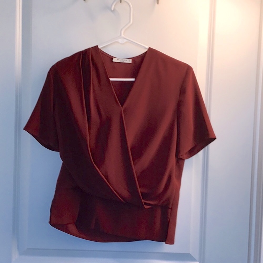XS MM LaFleur Antonia top in pomegranate